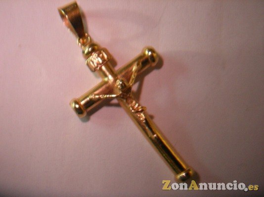 cruces huecas en oro y plata
